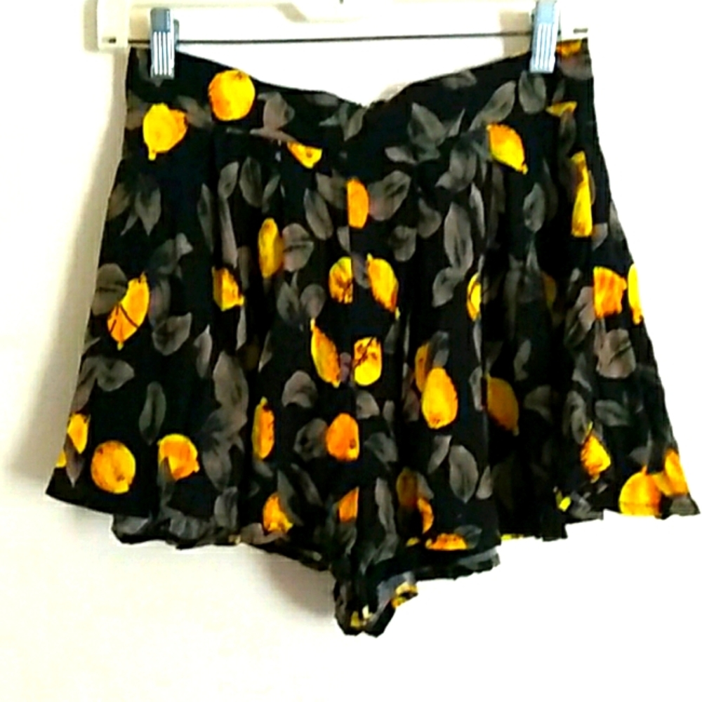 L' Atiste by Amy Lemon Print Flowy Shorts Boho SZ S